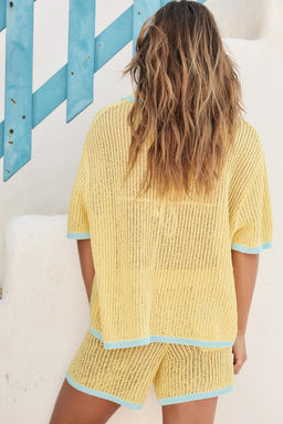 COLLAR POLO CARDIGAN - Zara фото 19