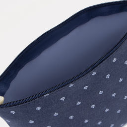 Косметичка на молнии простая, с рисунком Корона, синяя - Simaland фото 3