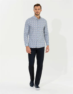 Lacivert Regular Fit Kanvas Pantolon - Pierre cardin фото 3
