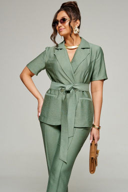 Костюм 6331 хаки, Брюки, Жакет - Beautiful and free фото 6