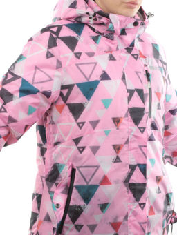 W1606-2 PINK Куртка горнолыжная женская ERUITOR (100 гр. холлофайбера)