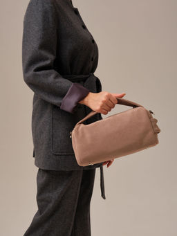 Замшевая сумка Solea DBR 31365 капучино  фото 12