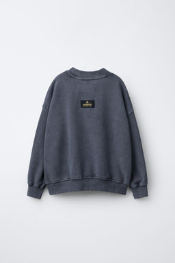 SUDADERA EFECTO LAVADO KPOP DEMON HUNTERS NETFLIX  / Gris antracita - Zara фото 3