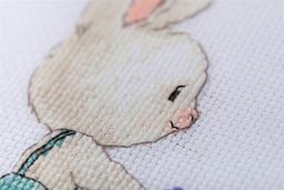 Klart набор для вышивания 8-521 Зайка на велосипеде 12 х 15.5 см