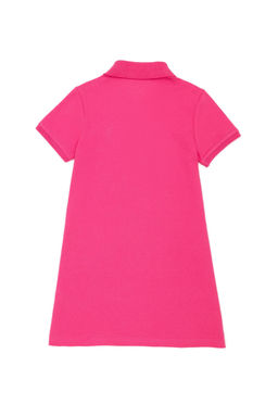 Трикотажное платье цвета фуксии для девочки - U.s. polo assn фото 2