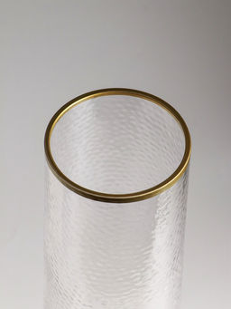 Ваза напольная «Линней», 50×15 см, стекло, прозрачная