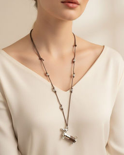 Подвеска на шнурке Кулон Такса