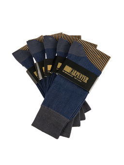 Носки мужские (в упаковке 5 пар) CARPENTER Cr-19/04 серо-синий