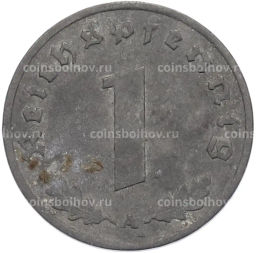 Монета 1 рейхспфенниг 1942 года A Германия