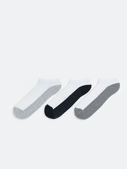 Renk Bloklu Erkek Patik ?orap 3l?