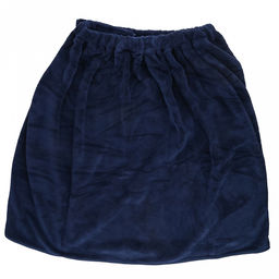 Полотенце (килт) махровый "Хозяин" 75х175см, хлопок 100%, на резинке с липучкой, на кнопке, с карманом, вышивка "Boss"; с полотенцем 75х36см, синий (Китай)