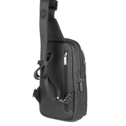 Мужская кожаная сумка-слинг - Barcelo biagi фото 3