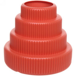 Цена за 4 шт. Ваза из пластика "Marlen-Пирамида" 0,5л 16*15*8,2см цвет коралловый