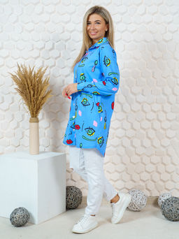 0044 Туника-халат "голубой"
