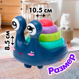 Развивающая игрушка Улиточка, двигается, МИКС - Simaland фото 2