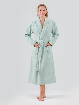 Халат махровый KARNA NORA (Ментол)  фото 4