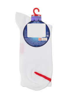 Цена за 2 пары. Носки Удлиненные CONTE Носки женские новогодние белый - Conte elegant фото 6