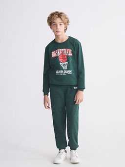 Bisiklet Yaka Erkek ?ocuk Sweatshirt