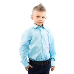Рубашка детская Tsarevich Sky Blue KNOPKA  фото 5