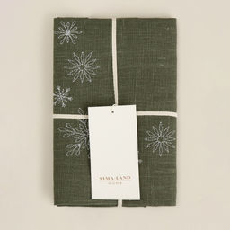 Набор сервировочных салфеток с вышивкой SL HOME New Year 40×40 см-2 шт., лен 100%, 265 г/м²