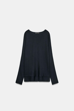 LONG CAPE KNIT SWEATER