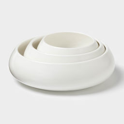 Салатники Magistro OliveQueen, 1500/800/450 мл, набор 3 шт, фарфор, белые