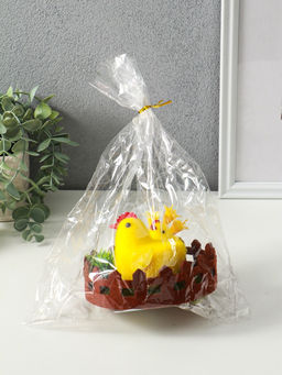 Фигурка пасхальная «Курочка с цыплятами на лужайке с забором», 12.5×12.5×8.5 см