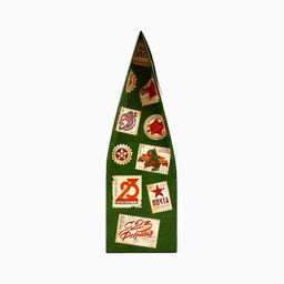 Цена за 5 шт. Коробка складная 23 Февраля, 9 х 19 х 6 см