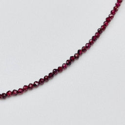 Колье из Граната и Жемчуга "Бантик" 39 см +