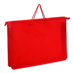 Папка для чертежей и рисунков А3, 470 х 335 х 55 мм, с ручками, пластиковая, молния сверху, Офис