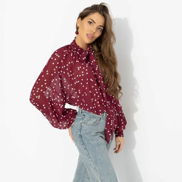 Блуза для счастья в любви, Привлекаю удачу (бордо) - Charutti фото 7
