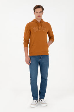 Мужской базовый свитшот кокосового цвета - U.s. polo assn фото 4