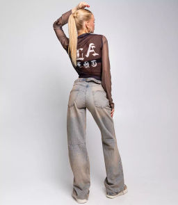 Джинсы #БШ2212, синий