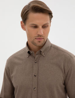 Vizon Regular Fit Uzun Kollu G_mlek - Pierre cardin фото 2