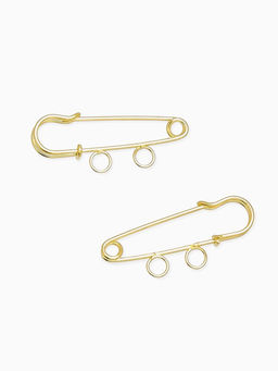 Цена за 2 шт. Булавка для подвесок PO-035, №01, 2 шт. 3.5×0.5 см, цвет золото