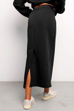 Юбка длинная макси с разрезом 388BLK