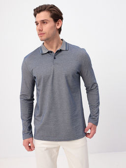 Джемпер мужской с воротником поло GREG G155V-PH24-OZ5 (коричневый)