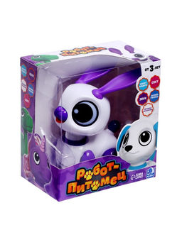 Робот кролик Питомец IQ BOT, интерактивный: с записью звуков, реагирует на хлопки, звук, свет, на батарейках, розовый  фото 8