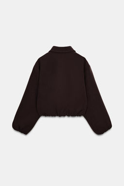 CHAQUETA GLOBO CREMALLERA / Marr?n - Zara фото 8