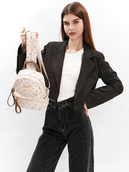 LACCOMA рюкзак AC7302-фигурки кремовый эко кожа  фото 10