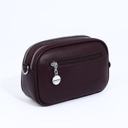 Сумка кросс-боди на молниях, наружный карман, цвет бордовый - Simaland фото 2