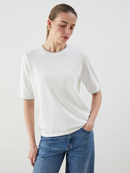 Bisiklet Yaka Kad?n Triko Kazak