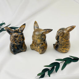 Фигурка резная "Пикачу" из дендритовой Яшмы