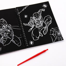 Набор для творчества с заданиями Гравюры, цветной фон, 8 гравюр, Человек-паук - Marvel фото 4