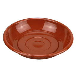 Поддон для цветочного горшка пластмассовый "Евро" д14см, h7см, терракотовый (Россия)