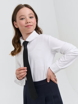 Галстук с фиксатором Черный - Bungly фото 4