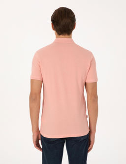 G_l Kurusu Slim Fit %100 Pamuk K_vr_lmaz Polo Yaka Basic Ti__rt