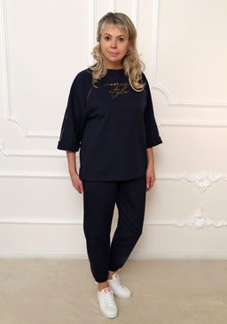 Костюм Женский стиль т.синий - Марлен фото 2