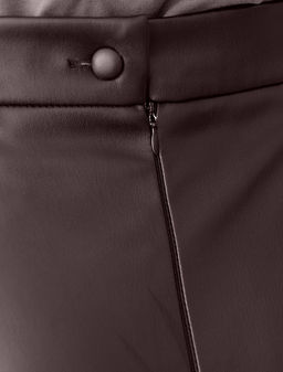 Расклешенная юбка из искусственной кожи - Vilatte фото 2