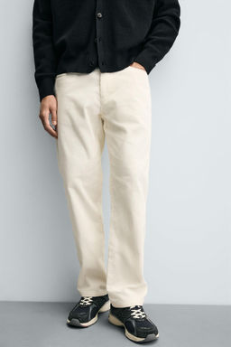 REGULAR FIT CORDUROY TROUSERS - Zara фото 5